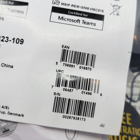 Jabra HSC016 Evolve 20 USB 2 Ear Stereo MS 4999-823-109 Corded Headset New - Picture 5 of 7